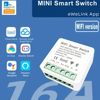 1/2/3/4 Fel De Mini EweLink Wifi Smart Switch Suport Timer De Control Comutator Wireless Compatibil Funcționează Cu Alexa De Start Google Alice