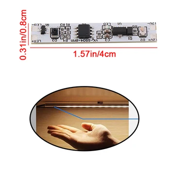 1 buc 5A Senzor de Mișcare de Mână Matura Switch 12-24V Val de Mână de Scanare Senzor IR Comutator Pentru LED-uri Dulap Lumină Cabinet/Dulap Lampa