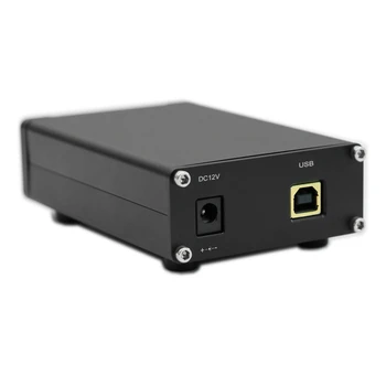 1 BUC DAC6 XMOS208+ES9038 Digital HIFI Audio Decoder Negru din Aliaj de Aluminiu DAC Amplificator pentru Căști Suport DSD