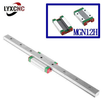 1 buc MGN7H MGN9H MGN12H MGN15H 100 150 200 250 300 350 400 450 500 mm Liniar Miniatură Feroviar Slide MGN9C MGN12C Pentru CNC 3D Printer