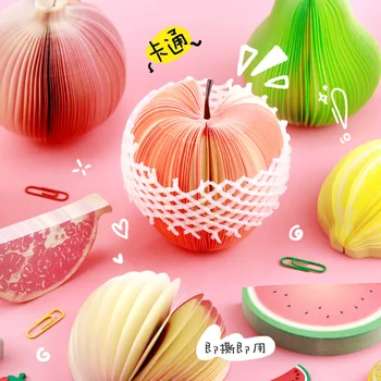 1 Set Drăguț Note Lipicioase Creative DIY Fructe Memo Pad Autocolante de Hârtie coreean Papetărie de Birou Papelaria Consumabile