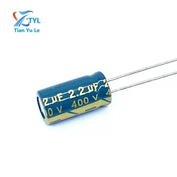 10buc/lot 2.2 UF 400V 2.2 UF aluminiu electrolitic condensator dimensiune 6*12 20%