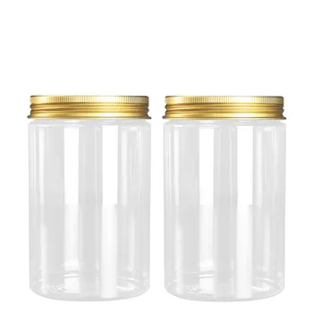 15buc Recipiente de Plastic Transparente Crema Vase 68Dia Aur, Argint Capac 300ML Machiaj Cutie de Ambalare Returnabile Sticla Borcane Cosmetice