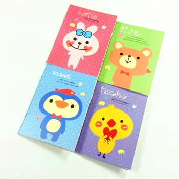 1buc/lot Kawaii Animale de design Mini notebook elevilor diy jurnal de buzunar plan de călătorie carte de Notebook-uri de hârtie de Scris