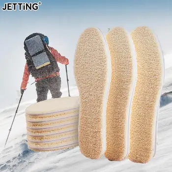 1Pair Îngroșa Termică Tălpi interioare de Iarnă Caldă Încălzită Moale de Pluș Pantofi Branț de Zăpadă Cizme Pantofi Pad Simulare Cașmir Introduce Branț