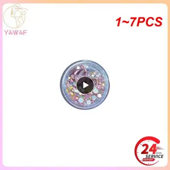 1~7PCS 1Box Amestecat Fluture Colorat Cristal Unghii Strasuri Unghii Accesorii Stralucitoare Crescut Unghiile Inima Decorarea Unghiilor