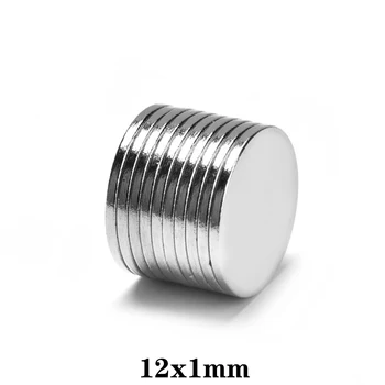 20~500pcs 12x1 Circulară Subțire Magneți Puternici 12mmx1mm Neodim Disc Magnet 12x1mm Permanent Magneții NdFeB 12*1 mic magnet