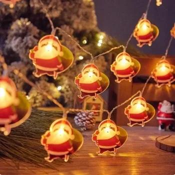 2M/3M/6M Moș Crăciun Ghirlanda de Zăpadă Elan Fulg de nea Șir LED Lumina Ornament de Craciun Decoratiuni pentru Casa Cadouri de Anul Nou