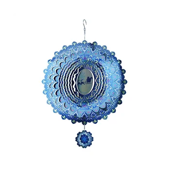 3D Wind Spinner Spirală pentru Curte, Gradina Decor de Rotație Atârnă Clopoței de Vânt Acasă Decor în aer liber Ornamente de Crăciun