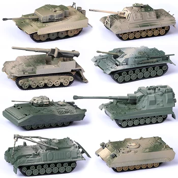 4D asamblate model static al doilea RĂZBOI mondial germană de heavy tanc de lupta blindate de luptă vehicule de Vânătoare Tigru 1:72 militare jucărie
