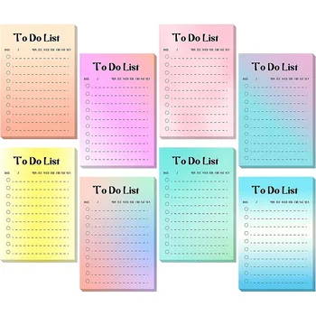 50sheets Colorate Pentru a Face Lista Notepad Memo Pad Memento de zi cu Zi Planificator Notebook Pastable Lista de Planificare pentru Biroul de Acasă la Școală