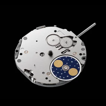 6P00 Multi-Funcție｜MIYOTA Watch Mișcarea Cal.6P00, 4 ochi (Zi/Data/Luna/Luna)Luna-PhasePush buton, Multi-Funcția de circulație.S