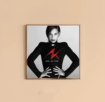 Alicia Keys Fata De Pe Foc Album De Muzica Acoperi Pânză Poster Acasă Decorare Pictura Pe Perete (Fara Rama)