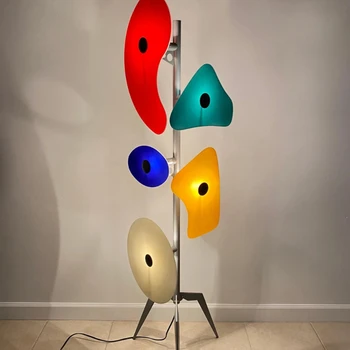 Arta modernă Lampa de Podea Fier Acrilic Culoare Noptieră Lămpi pentru Camera de zi Iluminat Decoratiuni Acasă Luciu