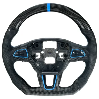 Auto personalizate Accesorii de Interior Real Fibra de Carbon Volan pentru Ford Focus MK2 MK3