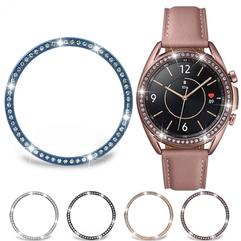 Bezel diamant pentru Samsung Galaxy Watch 4 Classic 42mm 46mm de Protecție Caz Acoperire Bara de Metal Inel Galaxy Watch 3 41mm 45mm