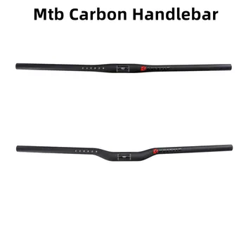 Carbon Ghidon Mtb Bicicleta Tabelul de Carbon Manere Pentru Biciclete 31.8 mm Plat Înghiți Ghidon Pentru Biciclete de Munte 660-720mm Ciclism