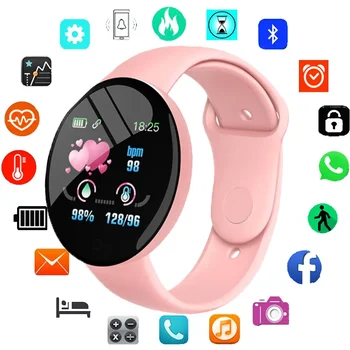 Ceas inteligent pentru Copii Macaron Culoare Bluetooth Smartwatch Bărbați Femei Ceasuri Sport Tracker de Fitness rezistent la apa Bratara relógio