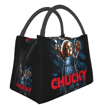 Chucky este o Joacă de Copil Papusa Izolate masa de Prânz Saci pentru Femei Resuable Film de Groază Termică masa de Prânz Cooler Box-Office Picnic de Călătorie