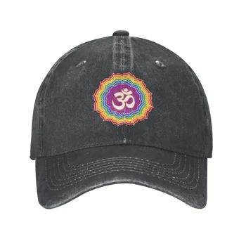 Clasic Unisex din Bumbac Șapte Chakre Culori Șapcă de Baseball Adult Buddha Mandala cu Flori Reglabil Tata Hat pentru Barbati Femei Hip Hop