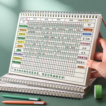 Consumabile Notepad Programul de Gestionare a Timpului Școlar Check-in Planificatorul Pentru a-Do List Spirală Notebook-uri Săptămânale, Lunare, Planificator