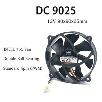 Cooler Master 9025 90MM CPU Fan 90x90x25MM Circulară Fan 72MM Gaura Teren Pentru 775 CPU de Răcire Ventilator de 12V 0.6 a Cu 4PIN PWM