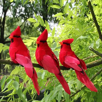 Creative Spuma Pene Artificiale Papagali Imitație De Pasăre Model Decoratiuni De Gradina
