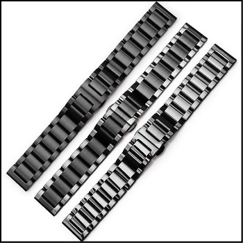 Din Oțel inoxidabil Watchband 18mm 20mm 22mm 24mm Pentru Montblanc Solid Gros Rasha Metal Oțel Universal Curea Bărbați Accesorii Ceas