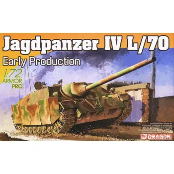 DRAGON pozițiile 7307 Scara 1/72 Jagdpanzer IV L/70 Producția Timpurie REZERVOR MODEL de KIT