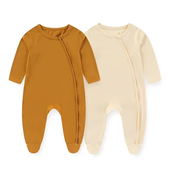 Fetchmous Copilul Clothies 2 buc/lot Patru Sezoane Unisex Cute Baby Body cu Maneca Lunga 100% Bumbac Nou-născut Băiat Fată Salopeta