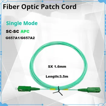Fibra Optica Patch Cord 50-100BUC SC-SC APC 3,5 m SX 1.6 mm Modul Single G657A1/G657A2 Jumper Cablu de Fibra Optica Internet