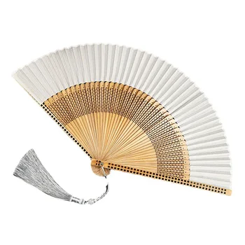 Fractura Ventilator Portabil Ciucure Fan De Sex Feminin Chineză Stil De Dans Cheongsam Pliere Bambus Fan