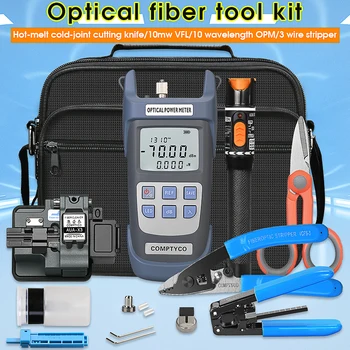FTTH Fibra Optica Tool Kit cu Fibra de Fibra Optica Power Meter AUA-G710A și 10mW Visual fault Locator AUA-X3 FTTH instrument