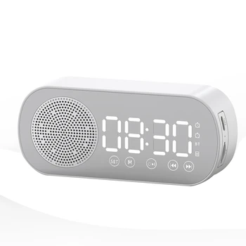 Fără fir Bluetooth Boxe Radio cu Ceas Dual Alarm Suport TF Card Soundbar cu Alarmă Digitale Pentru Biroul de Acasă
