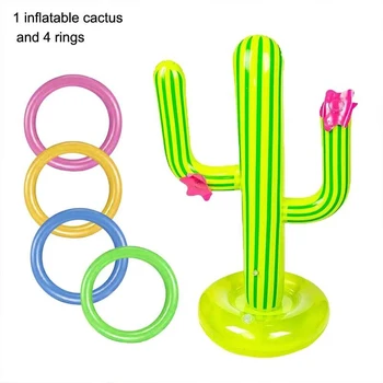 Gonflabile Cactus Piscină În Aer Liber Aruncare Bar Partid Plaja De Călătorie Jucării De Piscină Set Joc De Apă Plutitoare Sport De Apă Jucărie Distractiv