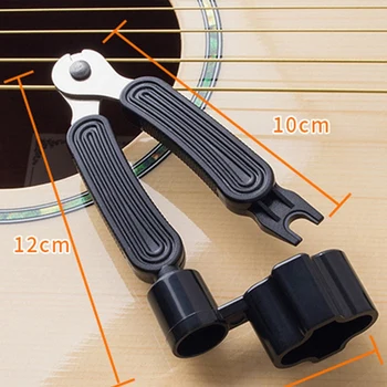 Guitar String Winder Cutter Bridge Pin Extractor Și 3 În 1 Guitar Instrument Pentru Repararea Acordat