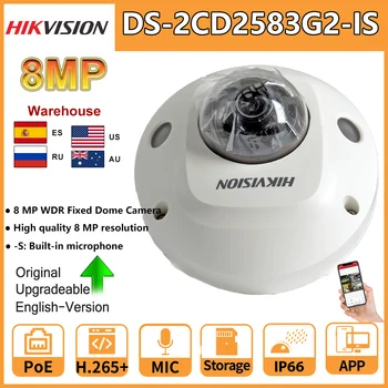 Hikvision Original AcuSense 4K HD IP Camera 8MP DS-2CD2583G2-ESTE PoE IR Audio și Alarmă Dome de Supraveghere Video de Securitate de Rețea