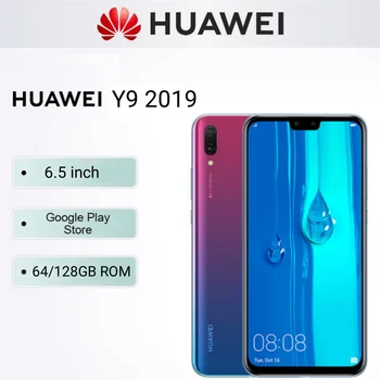 HUAWEI Y9 2019 Smartphone 6.5 inch IPS LCD 128G ROM Google Play Store 16MP+13MP telefoane Mobile Android 4G de Rețea, telefon Mobil