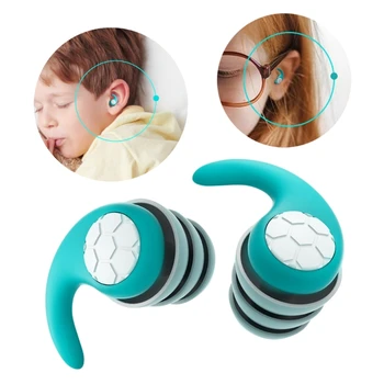 Izolate fonic Dopuri de urechi Pentru Dormit Silicon Moale antifoane Protectie impotriva Zgomotului de Călătorie Reutilizabile Protecție Sunet, Blocare pentru Copii