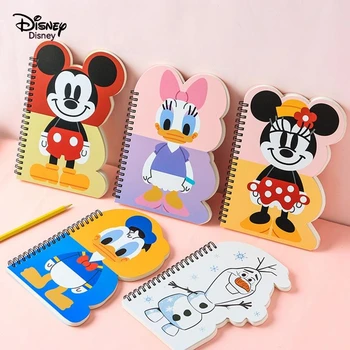 Kawaii Disney Bobina Carte Mickey Minnie Notepad Portabil De Mână Registrul De Frunze Vrac Notebook Student Birou Papetărie, Rechizite Școlare