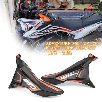 Kit de Panoul de carenados laterales de plástico ABS para motocicleta, accesorios de culoare blanco y negro naranja para AVENTURA