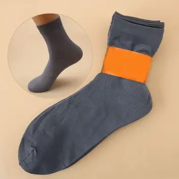La mijlocul lunii vițel Premium Șosete de Iarnă pentru Bărbați Șosete Moale Tricotate Caldura Anti-alunecare Respirabil Mid-tub Glezna Protecție 10 Perechi Respirabil