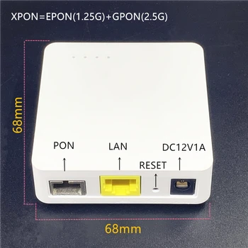 Minni 10 buc ONU engleză 68MM XPON EPON1.25G/GPON2.5G G/EPON ONU FTTH modem G/EPON router compatibil engleză ONU MINI68*68MM