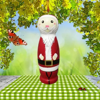 Nou Mos Craciun Pandantiv, Ornamente De Crăciun, Decorațiuni Pentru Bradul De Crăciun, Amuzant De Lemn În Picioare Moș Crăciun
