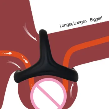 Penis Inel de Jucării pentru Adulți Triunghi Bărbați Inele pentru Penis Sperma Blocare Gadget de Lungă Durată Castitate Cușcă Pentru Barbati 18+ Sex de Produse