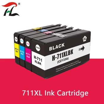 Pentru HP 711XL 711 HP711 de Înlocuire a Cartușului de Cerneală Plin Cu Cerneala Compatibil Pentru HP DesignJet T120 T520 Printer