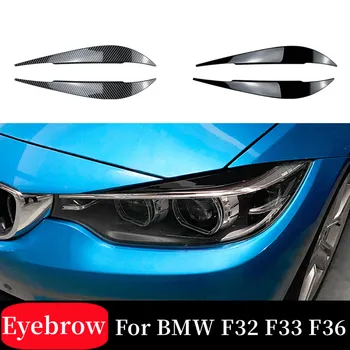 Pentru perioada 2014-2020 BMW F32 F33 F36 ABS Plastic Negru Lucios de Carbon Faruri Spranceana Pleoapa Exterior de Tuning Auto Accesorii de Reper