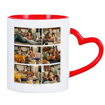 Personalizat Cana de Cafea cu Fotografie Cana Ceramica Personalizata 6 Fotografii Lapte Cupa Creative Suveniruri pentru Familie Ziua Îndrăgostiților Prezent
