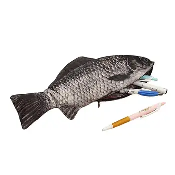 Pește Creion Husă De Pește Pix Creion Geanta Caz Noutate Nailon Design Realist De Pește În Formă De Creion Caz Pentru Fete Baieti Cadouri
