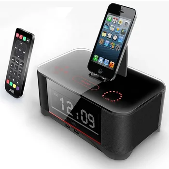portabil Radio FM digital Ceas cu Alarmă cu Încărcător de telefon Amazon fierbinte de vânzare BT modern desktop ceas de masa temperatura